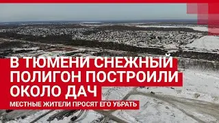 Жители тюменского СНТ «Якорь» требуют от городских властей убрать снежный полигон | 72.RU