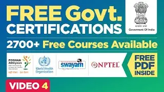 Free Government Courses with Certifications |Online Courses Free with Certificates|Free Certificate