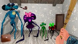 МЫ НАШЛИ СЕМЬЯ ТЁМНЫЙ ЛЕДЯНОЙ СИРЕНОГОЛОВЫЙ В ГРЕННИ ОНЛАЙН - Granny Online Horror Game SCP Family