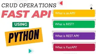FastAPI  | Build a CRUD Operations App Using FastAPI | Create Our Own API Using FastAPI | Tutorial