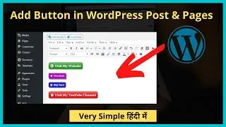 How To Add Button in WordPress Post & Pages | Best Button Plugin WordPress