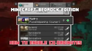How To Enable Co-ordinates For Minecraft Realms (Bedrock Edition)