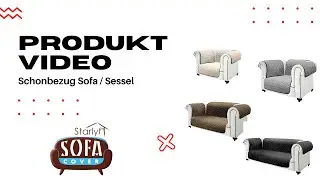 Starlyf® Sofa Cover | wasserabweisend, wendbar, Sofabezug oder Sesselbezug | Deutsch