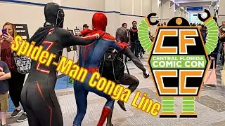 Central Florida Comic-Con Spidey Conga Line￼