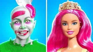 Zombie Turns into Barbie for Halloween 🖤 Spooky Halloween Makeover Ideas