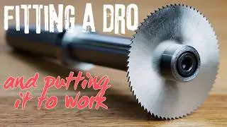 Fitting a DRO to a lathe and using the Slope function!