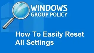 How to reset/clear all Local Group Policy settings Windows 10 Tutorial easily  with command prompt