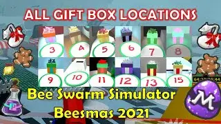 🎁 ALL GIFT BOX LOCATIONS IN BEE SWARM SIMULATOR [] BEESMAS 2022 [] ROBLOX