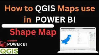 How to QGIS Maps use in  POWER BI | Shape Map Visual | Power Bi Hindi
