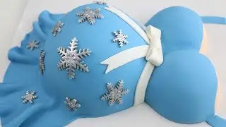 Pregnant Belly CAKE ❄ BABY it's COLD outside!