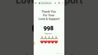 Happy 1000 Subscriber🤩 