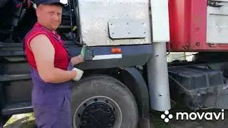 Замена компрессора маз на камаз.ремонт маз5440 часть 1
