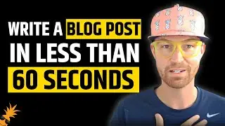 How To Write a Blog Post FAST [LESS THAN 60 SECONDS] with Jasper AI