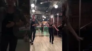 Ryu & Yuna Salsa On2 Lesson @El Cafe Latino