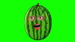 watermelon green screen Talking watermelon green screen Brain Master