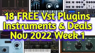 18 New FREE VST Plugins, Vst Instruments, Sample Packs & Black Friday Deals - November 2022 Week 1