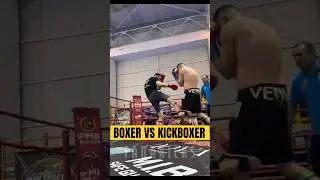 Boxer VS Kickboxer 🥊 #boxing #boxer #mma #kicksboxing #martailarts #usa