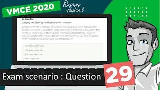 Veeam Certified Engineer - VMCE 2020 practice exam scenario: Question 29