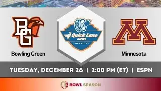 Bowling Green vs Minnesota Football Game Prediction Quick Lane Bowl