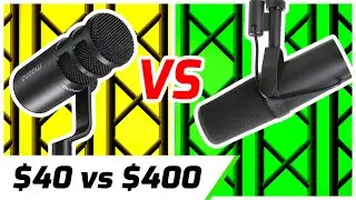 Maono PD100 vs SM7B: $40 vs $400 Microphone Showdown!