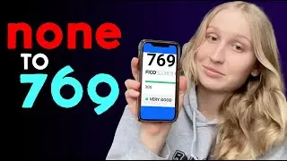 From No Credit Score to 769 in ONE MONTH