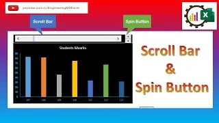 Dynamic chart with spin button & scroll Bar.