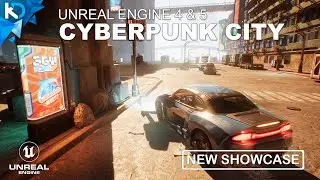 Cyberpunk City - Car Pack Update - Unreal Engine 4 