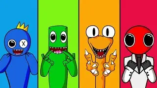 Сбежал от радужных друзей в roblox / прохождение Rainbow Friends