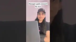 Quick connect with Manager 😞 #shorts