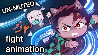 Demon Slayer CATS (animation) - Tanjirou vs Rui