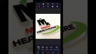 3D Logo Mockup Design in Pixellab #pixellab  #logo  #3d #3dlogo #viralshorts #shorts