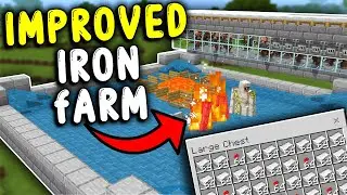 IMPROVED IRON Farm In Minecraft Bedrock 1.21!