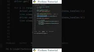 Create/Switch Tabs With Selenium | Python Tutorial