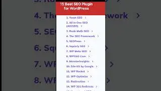 15 Best SEO Plugin for WordPress..