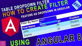 Table Dropdown Filter with jQuery  || How to Use External and Custom JavaScript || Angular Tutorial
