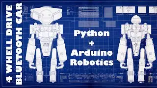 4 Wheel Drive Bluetooth Car with Arduino and Python