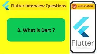 What is Dart ?? || Flutter Interview Questions || Flutter || codeanalysis