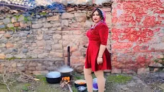 Villager Girl Cooking: A Glimpse into Rustic Gastronomy