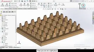 How to Model Eggs Tray in SolidWorks | Step by Step and easy SolidWorks Tutorial