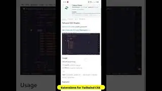 🔥 Must Have VS Code Extension for Tailwind CSS Users 