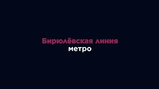 Бирюлёвская линия метро.