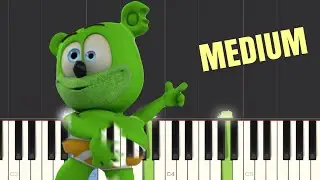 The Gummy Bear Song - Piano Tutorial | Medium