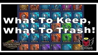 Gemstone Legends - Beginner's Guide To Artifacts!  Which ones should you keep?