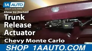 How to Replace Trunk Lid Release Actuator 95-07 Chevy Monte Carlo
