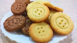 Песочное печенье на желтках Рецепт печенья Печенье ПУГОВИЦЫ