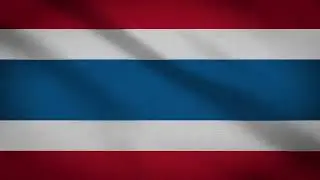 Thailand Flag Waving, Thailand Flag Green Screen, Thailand Flag Animation