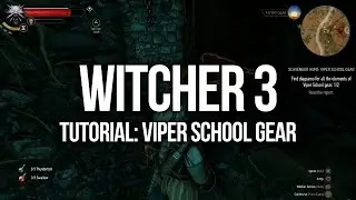 Witcher 3 Tutorial - Viper School Gear Quest