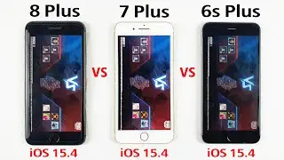 iPhone 8 Plus vs iPhone 7 Plus vs 6s Plus PUBG TEST in 2022 | iOS 15.4 PUBG MOBILE TEST