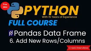 Add Rows and Columns to Pandas DataFrame in Python | Insert Rows | Insert Columns