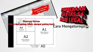 Mengatur Ukuran Kertas || Kaitannya Dengan A4, F4, dan Legal || Pengaturan dan Fungsinya 